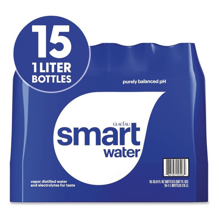 GLACEAU Vapor-Distilled Water, Unflavored, 33.8 oz Bottle, 15/Carton (GRR22002684) thumbnail 2