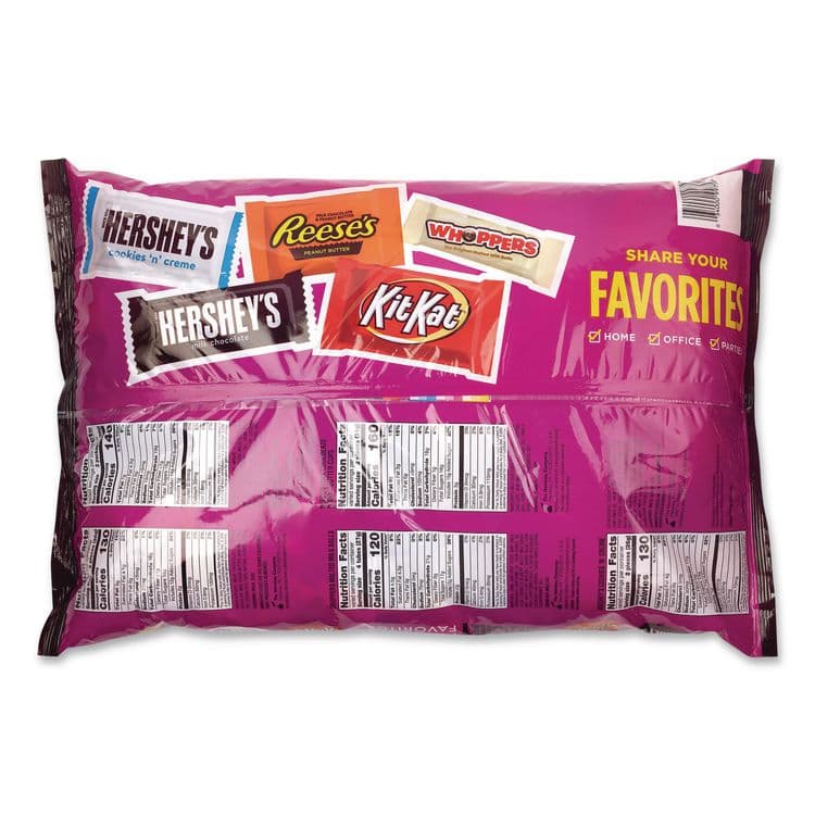 THE HERSHEY COMPANY Snack Size Bulk Candy Assortment, Assorted Flavors, Individually Wrapped, 155 Pieces (GRR22002629) thumbnail 3