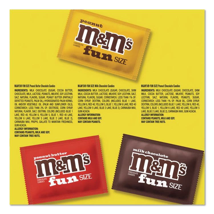 MARS, . Milk Chocolate, Peanut and Peanut Butter Fun Size Variety Pack, Assorted Flavors, Individually Wrapped, 90 Pieces (GRR22002630) thumbnail 3