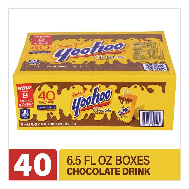 DR PEPPER SNAPPLE GROUP, . Chocolate Drink Boxes, Chocolate, 6.5 oz Box, 40/Carton (GRR22002682) thumbnail 2