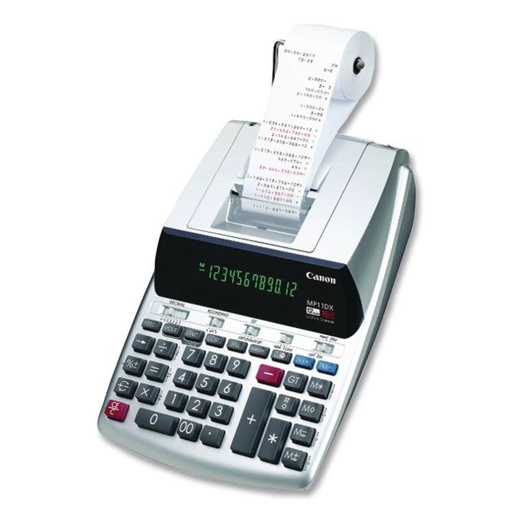 CANON USA, . MP11DX-2 Printing Calculator, Black/Red Print, 3.7 Lines/Sec (CNM2198C001) thumbnail 3