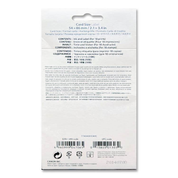 CANON USA, . 7740A001 (KC-18IL) Ink/Label Combo, Black/Tri-Color (CNM7740A001) thumbnail 4