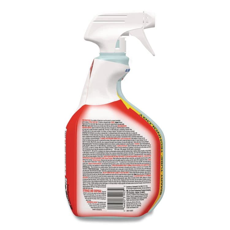 CLOROX SALES CO. CloroxPro Disinfecting Bio Stain and Odor Remover, Fragranced, 32 oz Spray Bottle, 9/Carton (CLO31903) thumbnail 3