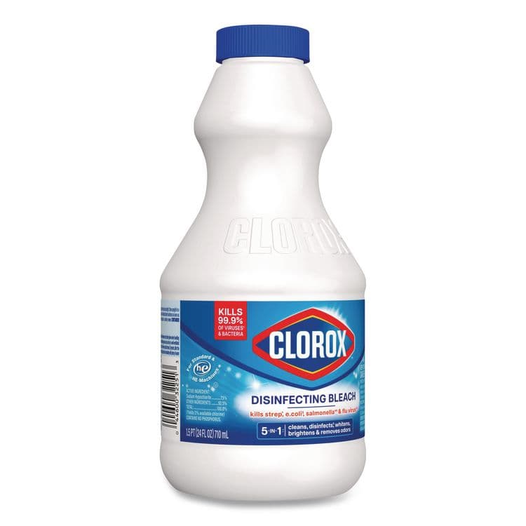 CLOROX SALES CO. Concentrated Regular Disinfecting Bleach, 24 oz Bottle, 12/Carton (CLO32251) thumbnail 2