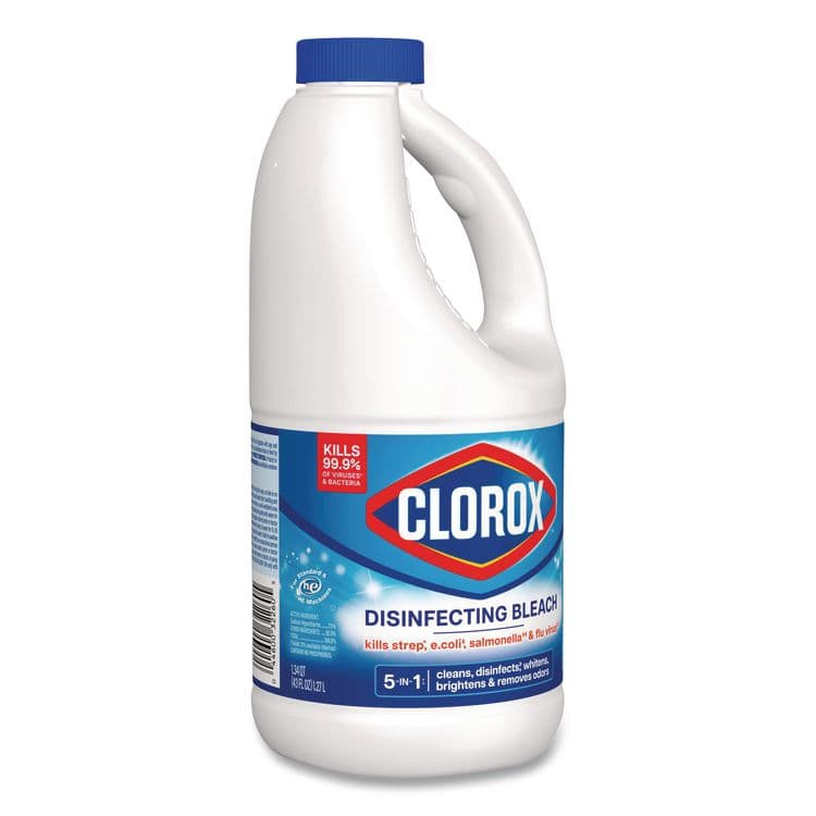CLOROX SALES CO. Concentrated Regular Disinfecting Bleach, 43 oz Bottle, 6/Carton (CLO32260) thumbnail 2