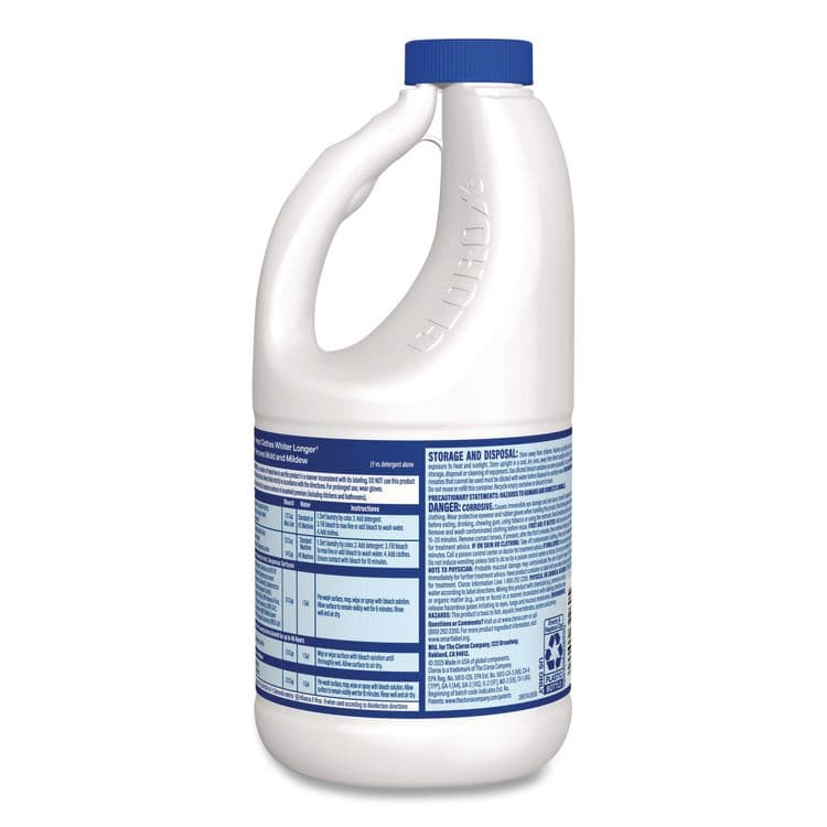 CLOROX SALES CO. Concentrated Regular Disinfecting Bleach, 43 oz Bottle, 6/Carton (CLO32260) thumbnail 4