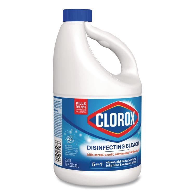 CLOROX SALES CO. Concentrated Regular Disinfecting Bleach, 81 oz Bottle, 6/Carton (CLO32263) thumbnail 2