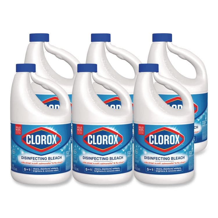 CLOROX SALES CO. Concentrated Regular Disinfecting Bleach, 81 oz Bottle, 6/Carton (CLO32263)