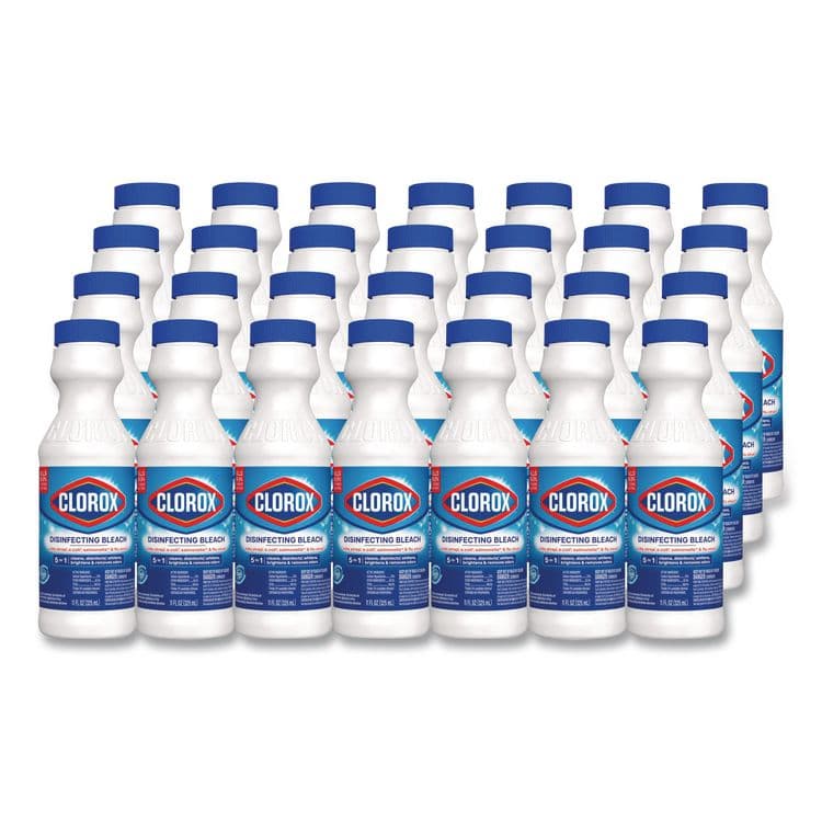 CLOROX SALES CO. Concentrated Regular Disinfecting Bleach, 11 oz Bottle, 28/Carton (CLO32436CT)
