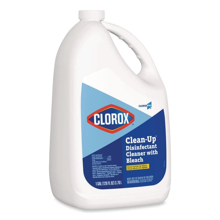 CLOROX SALES CO. CloroxPro Clean-Up Disinfectant Cleaner with Bleach, 128 oz Refill Bottle, 4/Carton (CLO35420CT) thumbnail 2