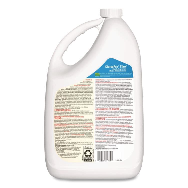 CLOROX SALES CO. CloroxPro Disinfecting Instant Mold and Mildew Remover, 128 oz Refill Bottle, 4/Carton (CLO35605) thumbnail 3