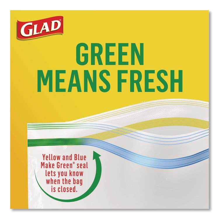 CLOROX SALES CO. Zipper Food Storage Plastic Bags, Quart Size, 7.75 x 7, Clear, 25 Bags/Box, 12 Boxes/Carton (CLO55052) thumbnail 4