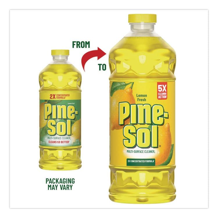 CLOROX SALES CO. Multi-Surface Cleaner Concentrated, Lemon Fresh Scent, 14 oz Bottle, 12/Carton (CLO60148CT) thumbnail 2