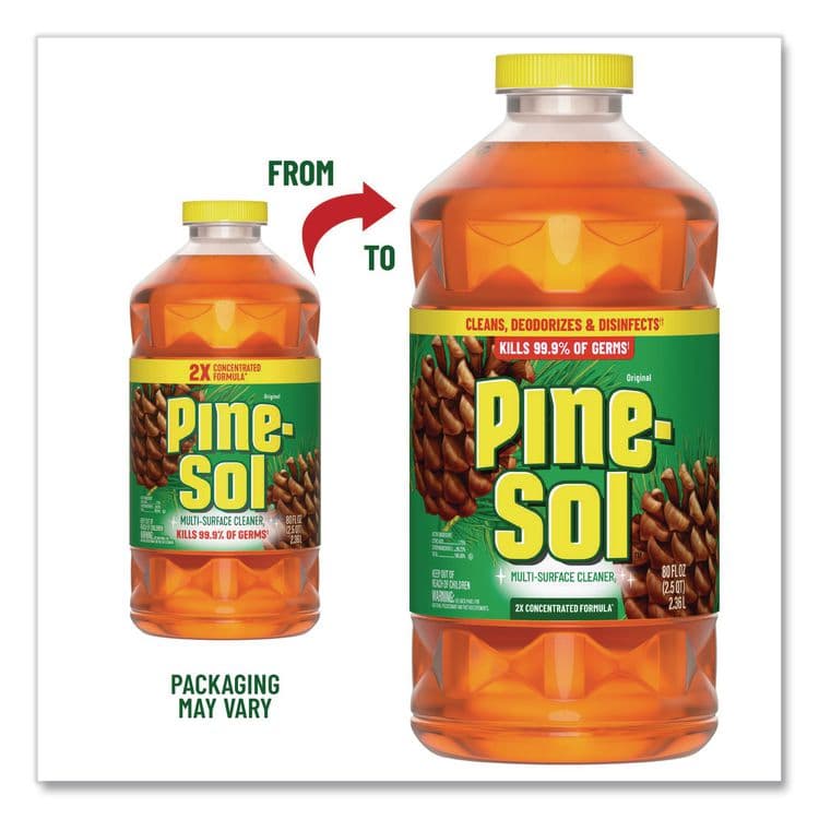 CLOROX SALES CO. Multi-Surface Cleaner Disinfectant Concentrated, Pine Scent, 80 oz Bottle, 6/Carton (CLO60160CT) thumbnail 2