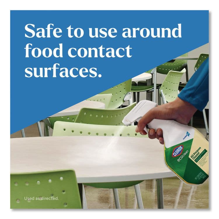 CLOROX SALES CO. Clorox Pro EcoClean All-Purpose Cleaner, Unscented, 32 oz Spray Bottle, 9/Carton (CLO60276CT) thumbnail 4