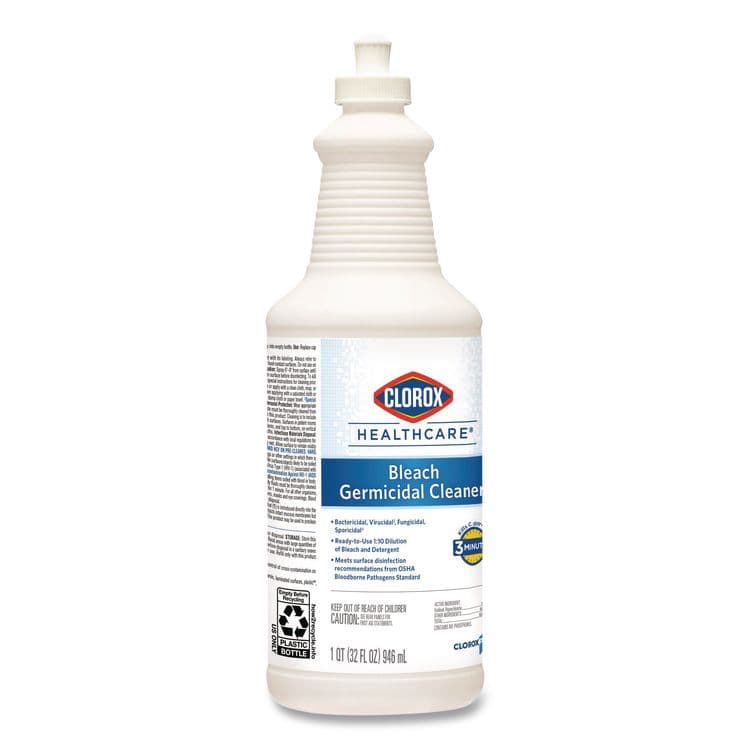 CLOROX SALES CO. Bleach Germicidal Cleaner, 32 oz Pull-Top Bottle, 6/Carton (CLO68832) thumbnail 2
