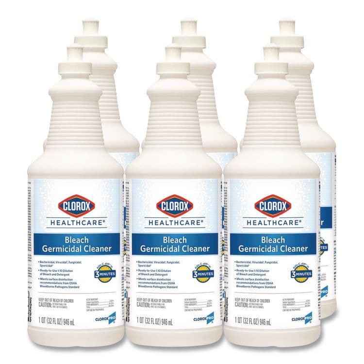 CLOROX SALES CO. Bleach Germicidal Cleaner, 32 oz Pull-Top Bottle, 6/Carton (CLO68832)