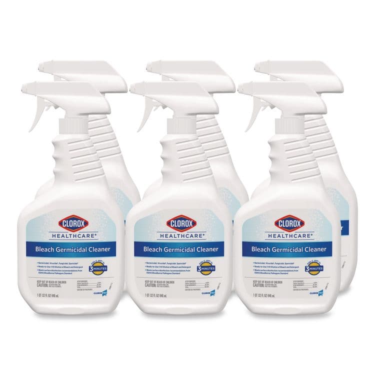CLOROX SALES CO. Bleach Germicidal Cleaner, 32 oz Spray Bottle, 6/Carton (CLO68970)
