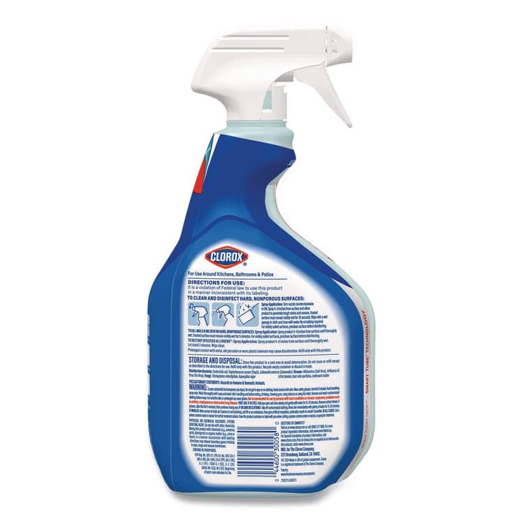 CLOROX SALES CO. Clean-Up Multi-Surface Cleaner with Bleach, 32 oz Spray Bottle, Rain Clean Scent, 9/Carton (CLO30197) thumbnail 4