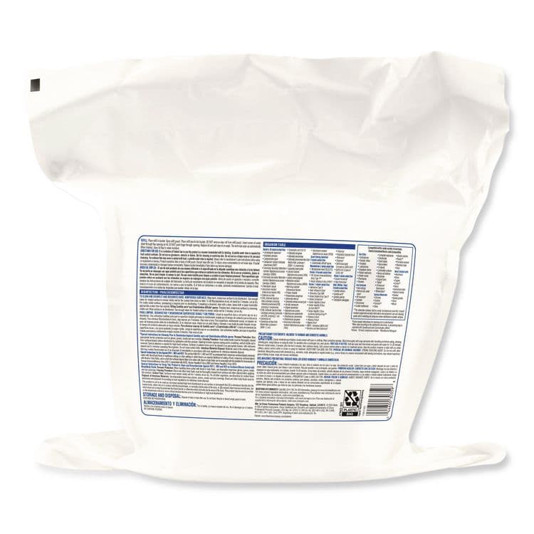CLOROX SALES CO. Bleach Germicidal Wipes, 1-Ply, 12 x 12, Unscented, White, 110/Refill, 2 Refills/Carton (CLO30359CT) thumbnail 4