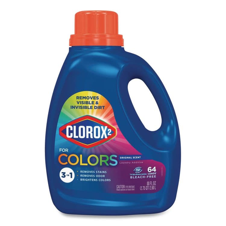 CLOROX SALES CO. For Colors Stain Remover and Laundry Additive, 3-in-1, Original Scent, 88 oz Bottle, 4/Carton (CLO30713CT)