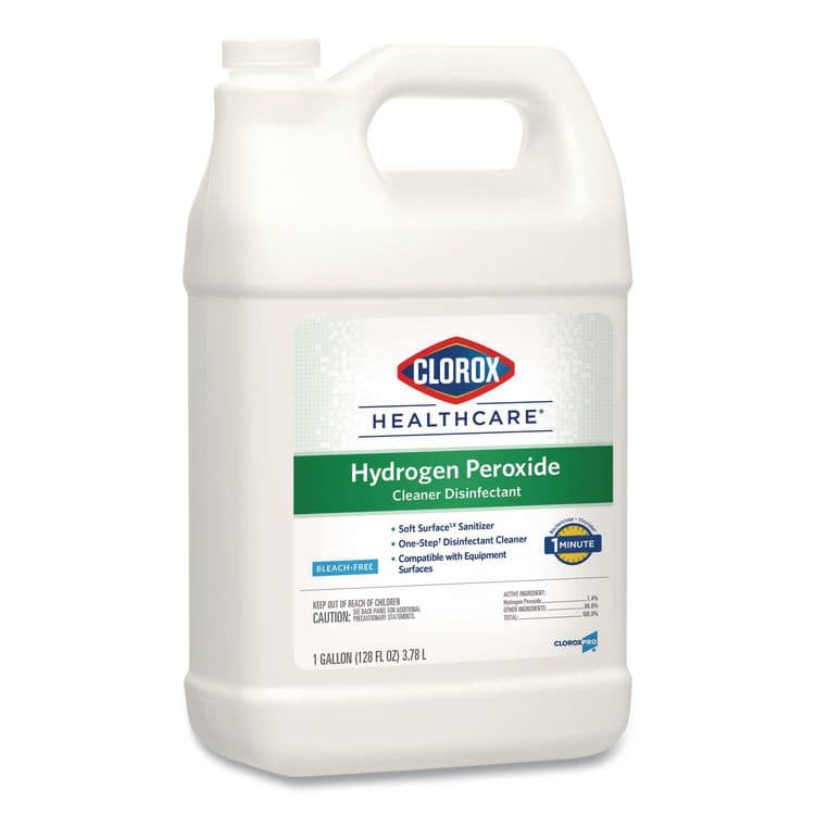 CLOROX SALES CO. Hydrogen-Peroxide Cleaner/Disinfectant, 1 gal Bottle, 4/Carton (CLO30829) thumbnail 2