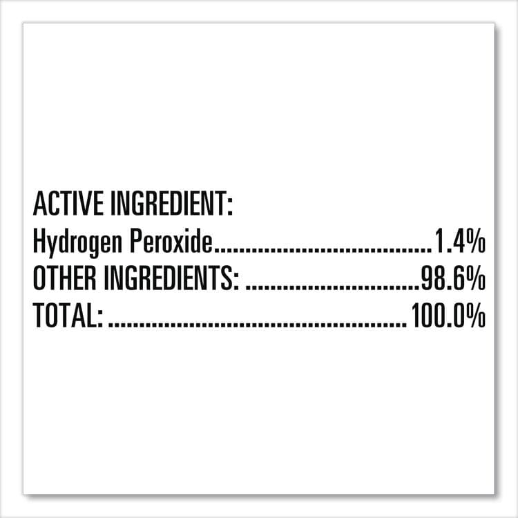 CLOROX SALES CO. Hydrogen-Peroxide Cleaner/Disinfectant, 1 gal Bottle, 4/Carton (CLO30829) thumbnail 3