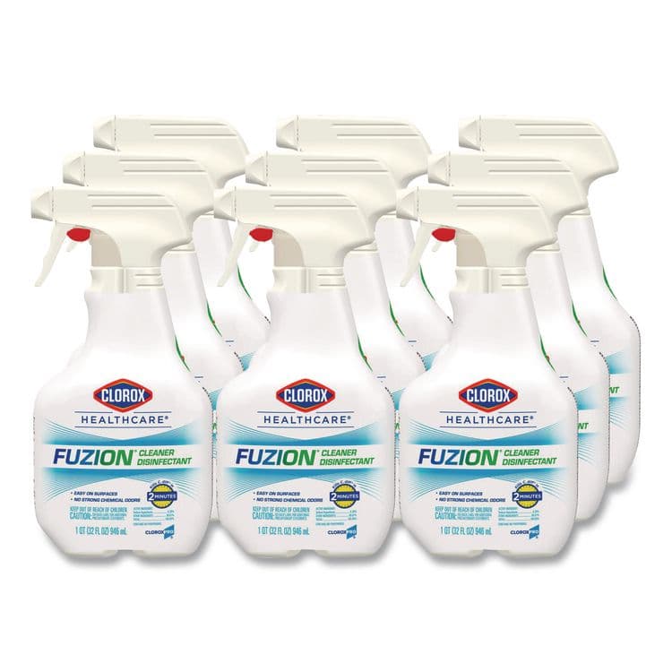 CLOROX SALES CO. Fuzion Cleaner Disinfectant, Unscented, 32 oz Spray Bottle, 9/Carton (CLO31478)