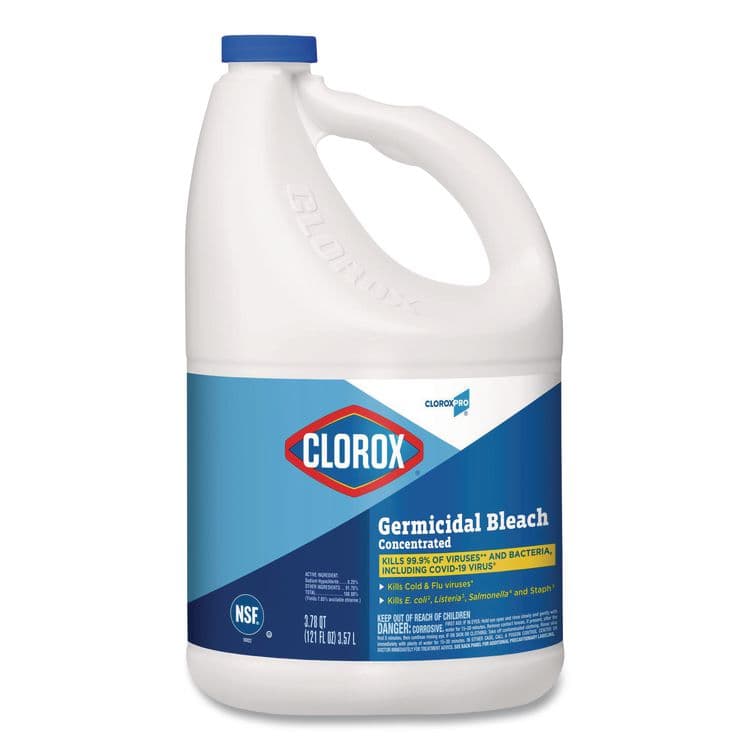 CLOROX SALES CO. CloroxPro Concentrated Germicidal Bleach, Regular, 121 oz Bottle (CLO30966EA)