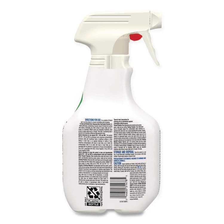 CLOROX SALES CO. Fuzion Cleaner Disinfectant, 32 oz Spray Bottle (CLO31478EA) thumbnail 4