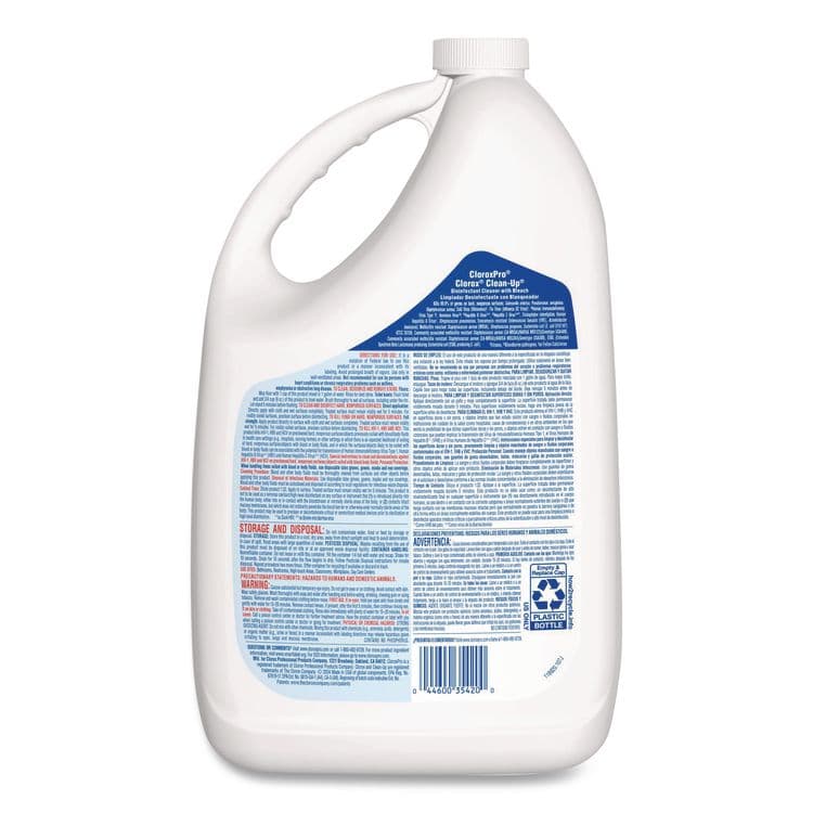 CLOROX SALES CO. CloroxPro Clean-Up Disinfectant Cleaner with Bleach, 128 oz Refill Bottle (CLO35420EA) thumbnail 4