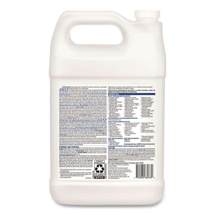 CLOROX SALES CO. Bleach Germicidal Cleaner, 128 oz Refill Bottle (CLO68978EA) thumbnail 4