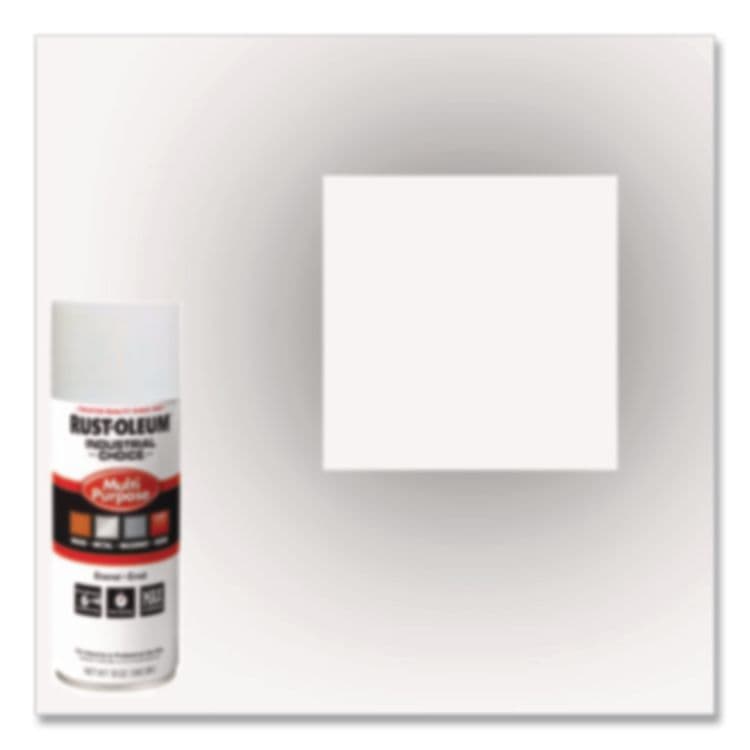 RUST-OLEUM CORPORATION Industrial Choice 1600 System Multi-Purpose Enamel Spray Paint, Flat White, 12 oz Aerosol Can, 6/Carton (RST1690830V) thumbnail 3