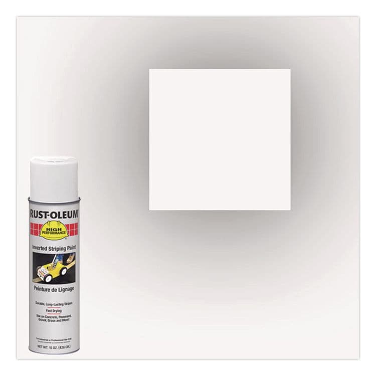 RUST-OLEUM CORPORATION High Performance 2300 System Inverted Striping Paint, Semi-Gloss White, 18 oz Aerosol Can, 6/Carton (RST2391838V) thumbnail 3