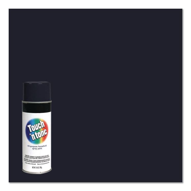 RUST-OLEUM CORPORATION Touch'n Tone Spray Paint, Flat Black, 10 oz Aerosol Can, 6/Carton (RST55275830) thumbnail 3