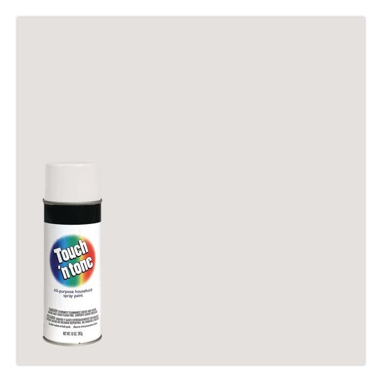 RUST-OLEUM CORPORATION Touch'n Tone Spray Paint, Flat White, 10 oz Aerosol Can, 6/Carton (RST55280830) thumbnail 3