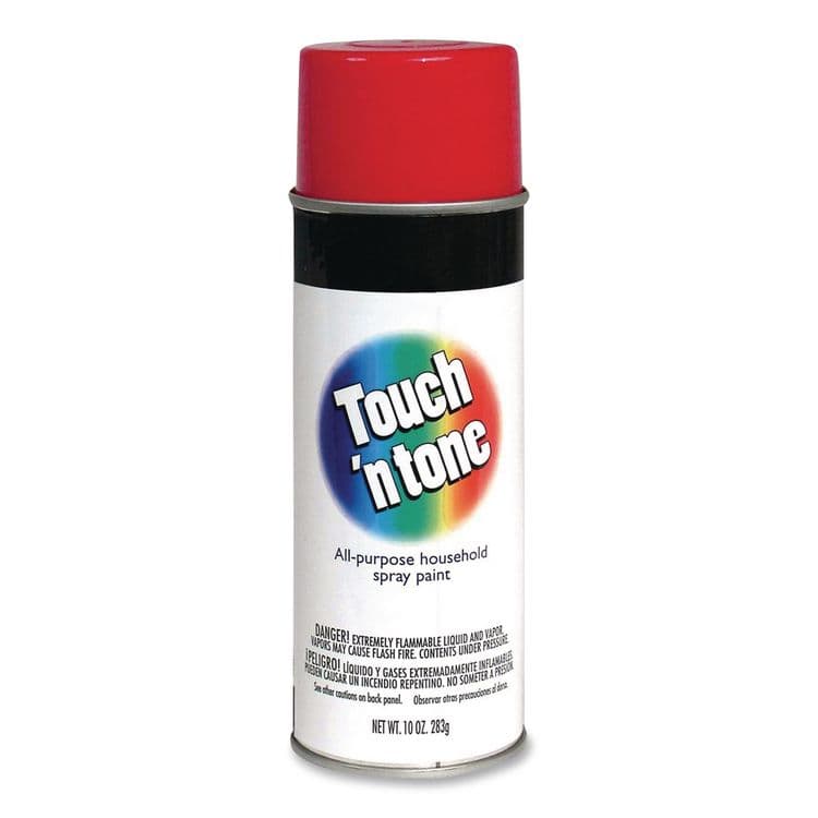 RUST-OLEUM CORPORATION Touch'n Tone Spray Paint, Gloss Red, 10 oz Aerosol Can, 6/Carton (RST55270830)