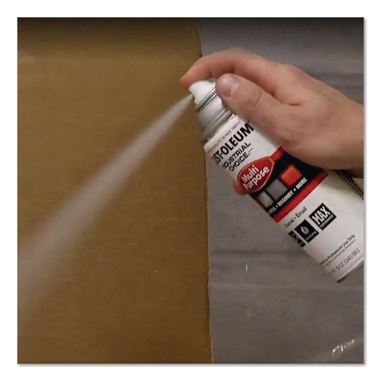 RUST-OLEUM CORPORATION Industrial Choice 1600 System Multi-Purpose Enamel Spray Paint, Gloss Aluminum, 12 oz Aerosol Can, 6/Carton (RST1614830) thumbnail 4
