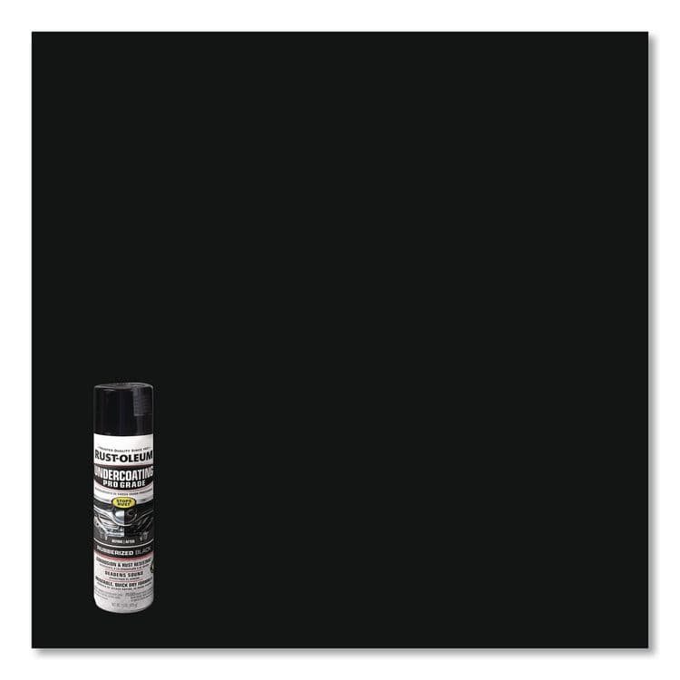 RUST-OLEUM CORPORATION Automotive Professional Grade Rubberized Undercoating Spray, Flat Black, 15 oz Aerosol Can, 6/Carton (RST248656) thumbnail 3
