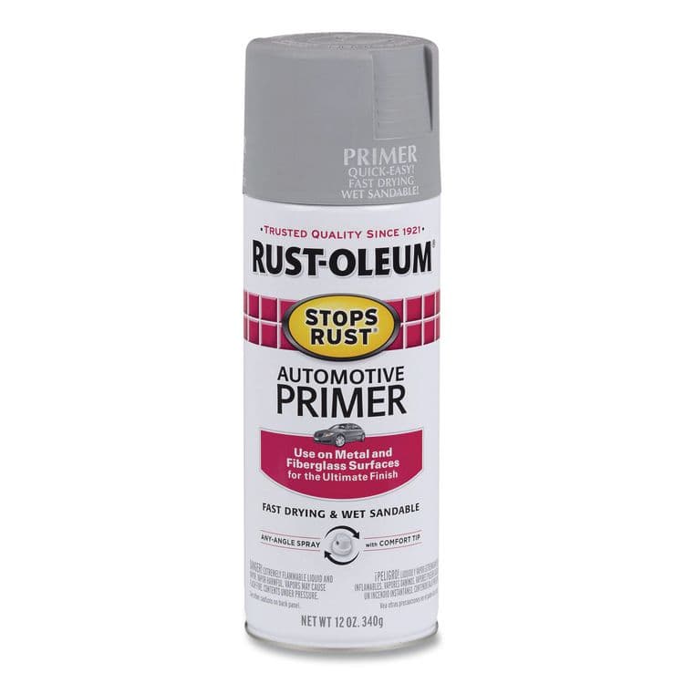 RUST-OLEUM CORPORATION Stops Rust Auto Primer, Flat Gray, 12 oz Aerosol Can, 6/Carton (RST2081830)