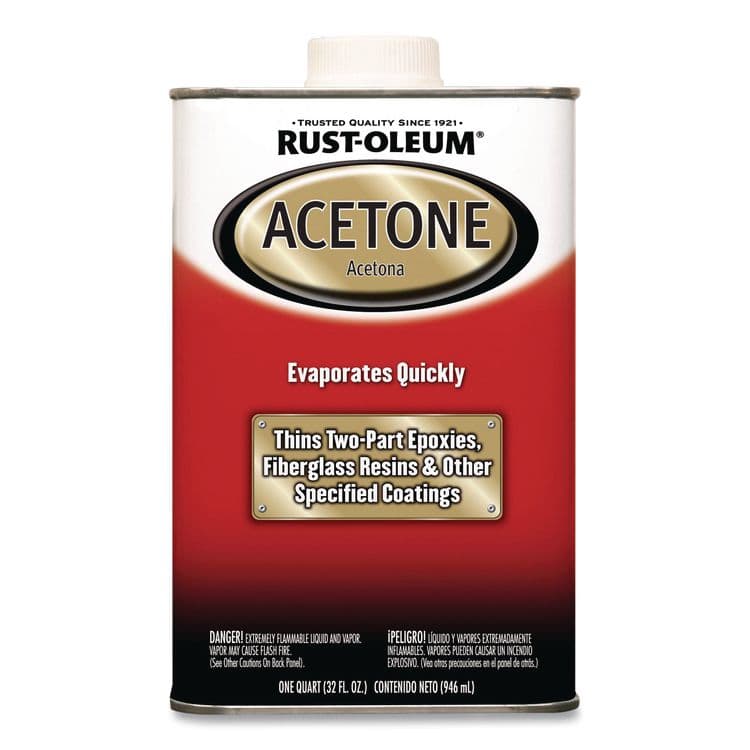 RUST-OLEUM CORPORATION Acetone, 1 qt Can, 4/Carton (RST248667)