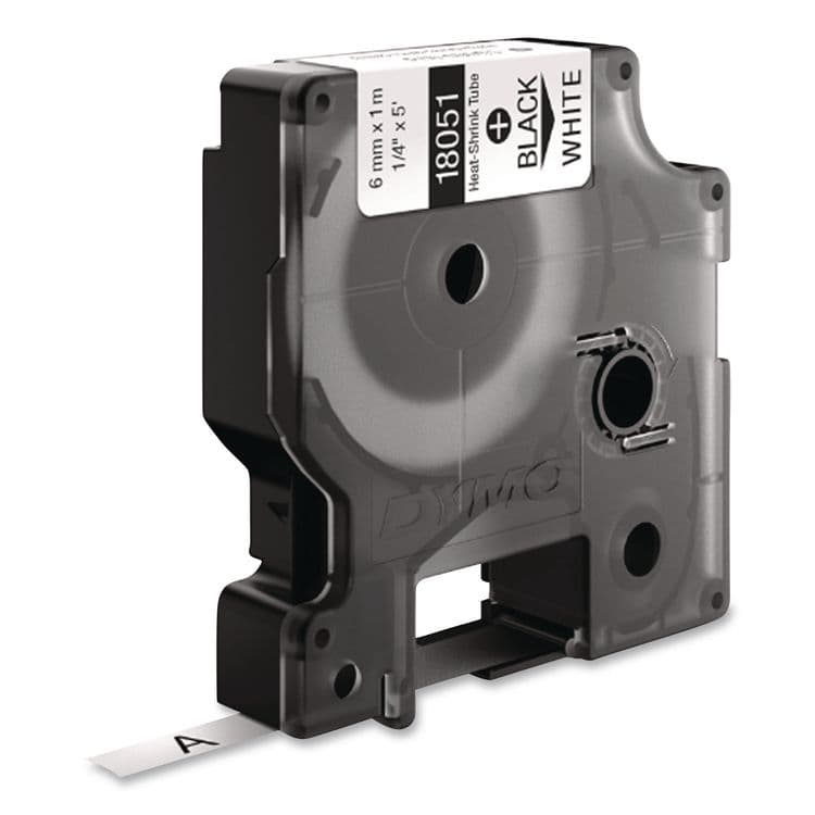 DYMO Rhino Heat Shrink Tubes Industrial Label Tape, 0.25" x 5 ft, White/Black Print (DYM18051) thumbnail 4