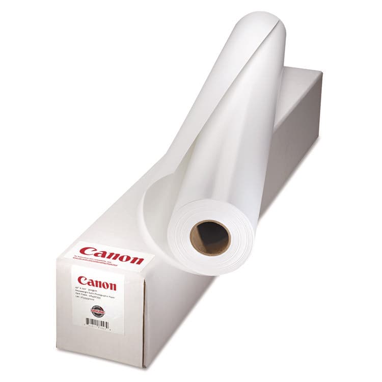 CANON USA, . Matte Coated Paper Roll, 2" Core, 5 mil, 17" x 100 ft, Matte White (CNM0849V353)