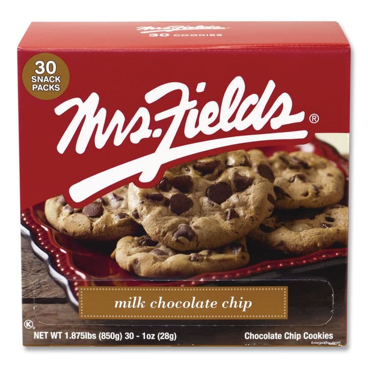 MRS. FIELD'S ORIGINAL COOKIES, . Milk Chocolate Chip Cookies, 1 oz, Indidually Wrapped Pack, 30/Carton (GRR21200009) thumbnail 2