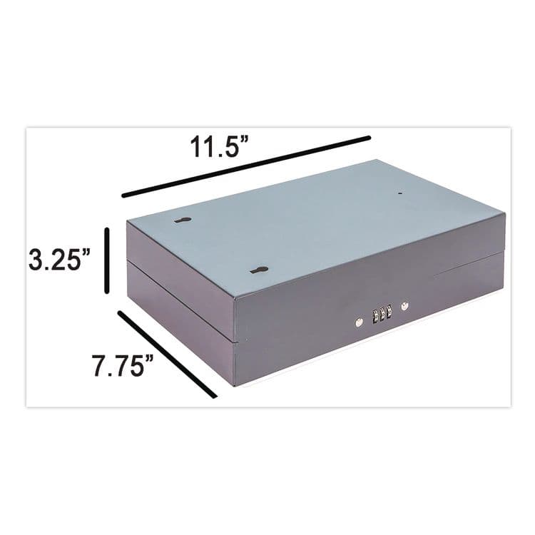 CONTROLTEK Combination Lockable Key Cabinet, 28-Key, 7.75 w x 3.25 d x 11.5 h, Metal, Gray (CNK500150) thumbnail 4