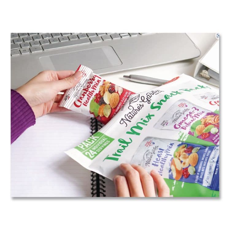 NATURE'S GARDEN Healthy Trail Mix Snack Packs, 1.2 oz Pouch, 24 Pouches/Carton (GRR29400003) thumbnail 4