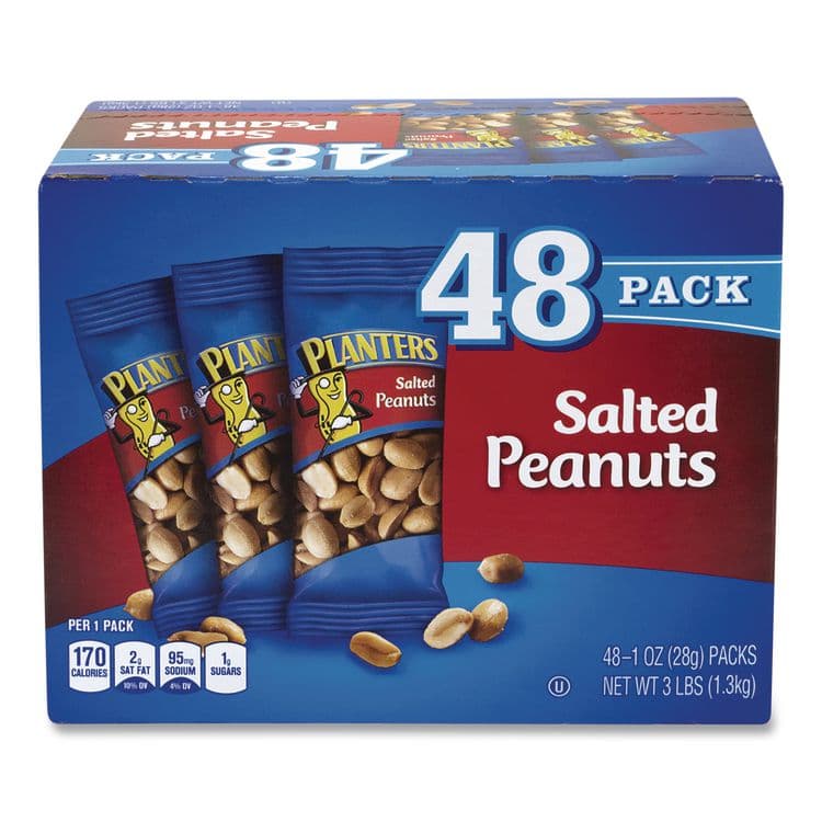 KRAFT FOODS, Salted Peanuts, 1 oz Pack, 48/Box (GRR22000760)