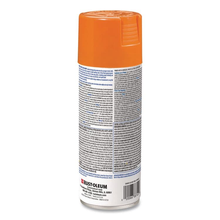 RUST-OLEUM CORPORATION Painter's Touch 2X Ultra Cover Spray Paint, Gloss Real Orange,12 oz Aerosol Can, 6/Carton (RST334043) thumbnail 2