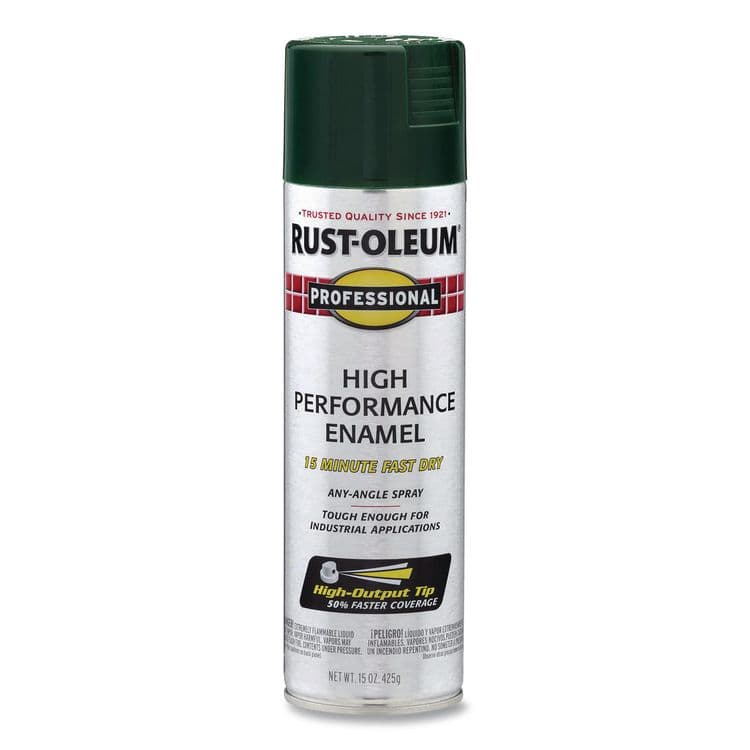 RUST-OLEUM CORPORATION Professional Spray Paint, Gloss Hunter Green, 15 oz Aerosol Can, 6/Carton (RST7538838)