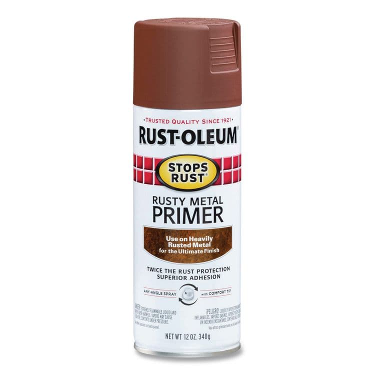 RUST-OLEUM CORPORATION Stops Rust Spray Paint, Flat Rusty Metal, 12 oz Aerosol Can, 6/Carton (RST7769830)